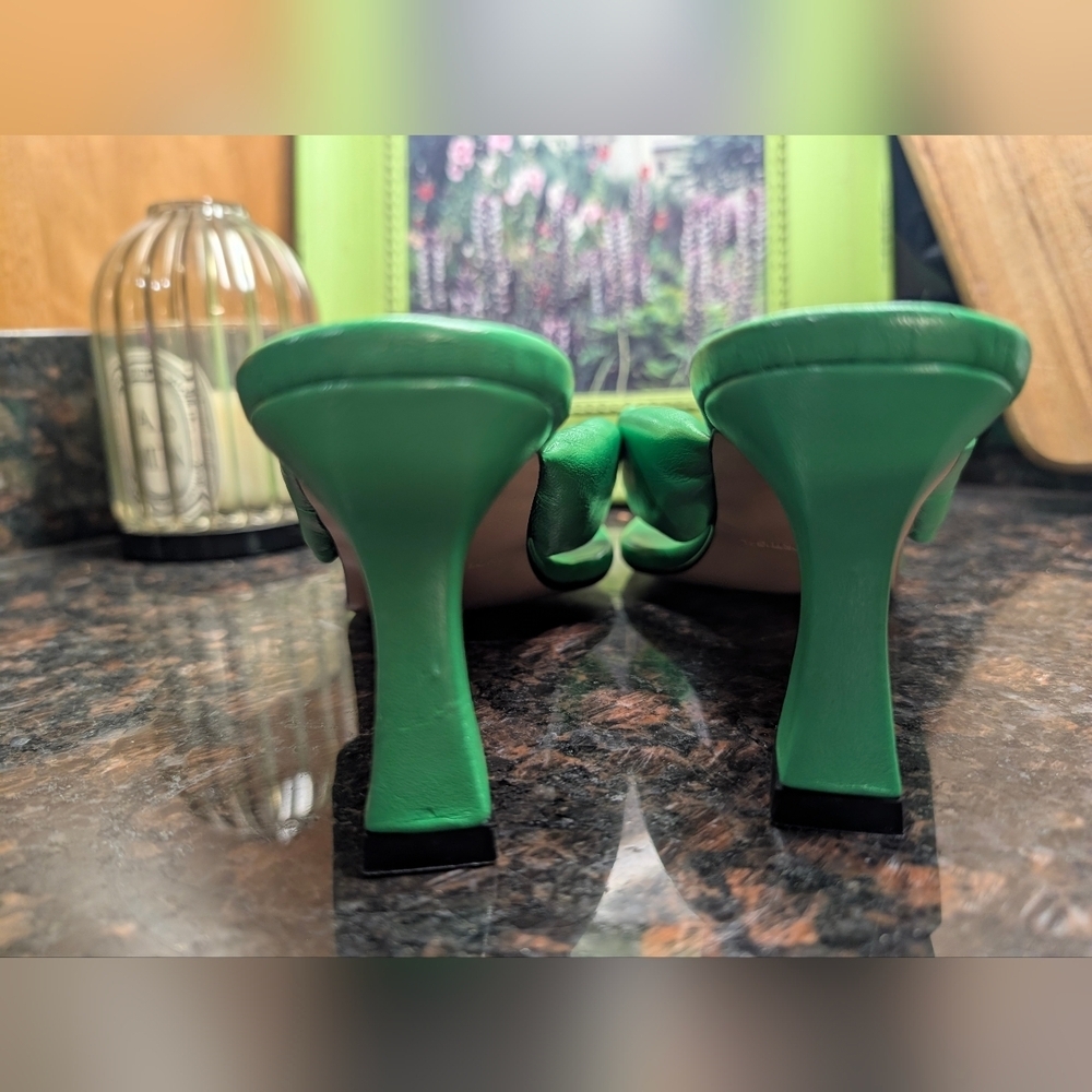 Day Birger et Mikkelsen Nathalie- Strap Sandal (bright green leather heels) - Picture 6 of 13
